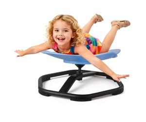 VEVOR Chaise Pivotante pour Enfants Capacité 100 kg, Chaise Tournante Sensorielle, Siège Rotatif à Motif Éléphant, Base Antidérapante, Favorisant la Coordination, l'Équilibre et la Concentration