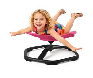 VEVOR Chaise Pivotante pour Enfants Capacité 100 kg, Chaise Tournante Sensorielle, Siège Rotatif à Motif Éléphant avec Base Antidérapante, Favorisant la Coordination, l'Équilibre et la Concentration