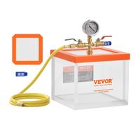 VEVOR Chambre à vide de 7,6 L, chambre de dégazage sous vide polyvalente améliorée acrylique couleur transparente, pour dégazage de la résine, du gel de silice, du gypse et l'extraction sous vide