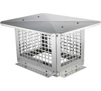 VEVOR Chapeau de cheminée en acier inoxydable 304 Capuchon de cheminée 472x381x250mm Capuchon de pluie Capuchon de cheminée Cheminée
