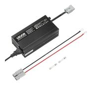VEVOR Chargeur de batterie au lithium 12 V 10 A, tension de charge 14,6 V DC, avec connecteur Anderson, affichage LED, activation 0 V, pour batteries lithium LiFePO4 Deep Cycle de bateaux, camping-car
