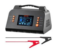 VEVOR Chargeur Batterie Voitures 25 A 6 V 12 V 24 V Chargeur Intelligent pour Lithium LiFePO4 et Plomb, Motos, Camping-Cars de Taille Moyenne, Maintien Charge, Désulfatation, Écran LCD 3,8 pouces