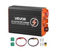 VEVOR Chargeur DC-DC avec MPPT 650 W 50 A Chargeur de Batterie DC-DC 12 V/24 V-12 V/24 V Double Entrée Panneau Solaire/Alternateur pour Camping-car Voiture Bateau, Compatible avec LiFePO4 Plomb-acide