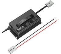 VEVOR Chargeur de batterie au lithium 24 V 20 A, 29,2 V, tension de charge DC, avec connexion Anderson, affichage LED, activation 0 V, pour batteries lithium LiFePO4 Deep Cycle de bateaux, camping-car