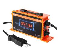 VEVOR Chargeur de batterie pour voiturette de golf 36 V, chargeur de voiture intelligent prise Crowfoot, 18 A, compatible avec batteries au plomb AGM/GEL/EFB MF NMC LiFePO4 pour Club Car EZGO Yamaha