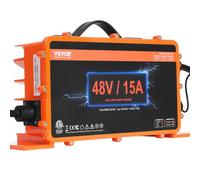 VEVOR Chargeur batterie de voiturette golf 48 V 15 A pour prise Yamaha G29 IP67