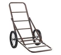 VEVOR Chariot à Gibier Charge 136 kg, Chariot Transport Pliable, Chariot de Chasse avec Grandes Roues en Caoutchouc et Poignée Ergonomique, pour Transporter Cerfs Bagages Équipements Pêche Randonnée