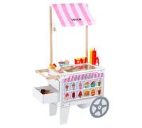 VEVOR Chariot à Glaces pour Enfants 3 à 7 Ans Jeu d'Imitation de Stand Glacier