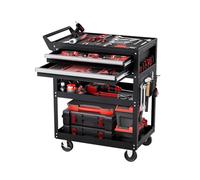VEVOR Chariot Servante Outils 5 Niveaux 181,4 kg avec Tiroir et Panneau Perforé
