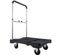 VEVOR Chariot à Plateforme Pliable 68x49,5cm Capacité 149,69kg Poignée à Hauteur Réglable