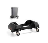 VEVOR Chariot à Poubelle à Roulettes pour Poubelles 60/87 L Capacité 90,1 kg