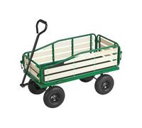 VEVOR Chariot à Tirer Enfants 102 cm Chariot Enfant Tout-terrain pour Tout-petits, Cadeau Anniversaire, Jardinage, Plage, Camping, Aventures en Plein Air, Charge 250 kg, avec Panneaux Bois, Poignée
