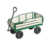 VEVOR Chariot à Tirer Enfants 102 cm Chariot Enfant Tout-terrain pour Tout-petits, Cadeau Anniversaire, Jardinage, Plage, Camping, Aventures en Plein Air, Charge 250 kg, avec Panneaux Bois, Poignée