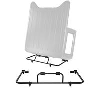VEVOR Chariot à Toit Rigide, Support de Rangement de Toit Rigide Mobile, avec 3 Trous Réglables et Rembourrage Épais et Souple, Revêtement en Poudre, Compatible avec Jeep Wrangler TJ, JK, JL et JT