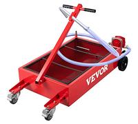 VEVOR Chariot Bac Vidange Huile, 68 L avec Pompe Bac Récupérateur Huile Mobile, Roulettes Pivotantes Verrouillables Collecteur Huile Vidange Moteur, Poignée Pliable Drainage Direct Voitures SUV Camion