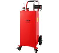 VEVOR Chariot de Carburant Diesel 113,6 L 30 gallons, Réservoir Diesel Mobile 23,5 L/min, avec Pompe Électrique 12 V 180 W, Ravitaillement de Diesel pour Tondeuses, Tracteurs, Générateurs et Bateaux