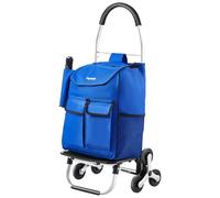 VEVOR Chariot de Courses Pliable, 36 L, Chariot Monte Escalier d'Épicerie avec 6 Roues, Sac de Rangement Tissu Oxford, pour Faire du Shopping, Bureau, Déménagement, Transport, Extérieur, Blanchisserie