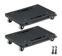 VEVOR Chariot de Déménagement 2PCS Déplace Meubles Capacité de Charge 227 kg Chacun avec 4 Roues Robustes Plateau Roulant de Manutention Déménageur Portable à Verrouillage pour Meubles Lourds, Noir