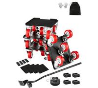 VEVOR Chariot de Déménagement 4PCS Déplace Meubles Lourds Capacité Charge 1575 kg 5 Roues Rotatives 360° Plateau Roulant Manutention Déménageur Acier Carbone pour Meuble Réfrigérateur Canapé Armoire