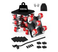 VEVOR Chariot de Déménagement 4PCS Déplace Meubles Lourds Capacité Charge 544 kg 5 Roues Pivotantes 360° Plateau Roulant Manutention Déménageur Acier Carbone pour Meuble Réfrigérateur Canapé Armoire