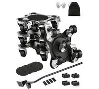 VEVOR Déménageur de machines Acier carbone 5 roues pivotantes 360° Capacité 544 kg 4PCS