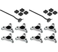 VEVOR Chariot de Déménagement 4PCS Déplace Meubles Lourds Capacité de Charge 200 kg 3 Roues Pivotantes Plateau Roulant Manutention Déménageur Acier au Carbone pour Meuble Réfrigérateur Canapé Armoire