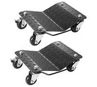 VEVOR Chariot de Manutention de Voiture 2PCs Charge 1,4 T au Total Chariot Déplace Voiture Plate-Forme 38,5x30 cm Roue Verrouillable Aide à la Manœuvre Positionnement pour Véhicule Meuble Équipement