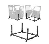 VEVOR Chariot de Manutention pour Portière Capacité 4PCs, Support de Rangement de Portes de Voiture Mobile, avec Coussin en Caoutchouc Épais, Compatible avec Jeep Wrangler JK JL/Gladiator JT 2007-2023