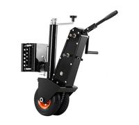 VEVOR Chariot de Remorque, Capacité Charge de Languette 227 kg, Hauteur 330-590 mm, Pneu Caoutchouc Pneumatique 22,8 cm, Entraînement Manuelle ou Par Clé Électrique, pour Déplacer Remorque Camping-car