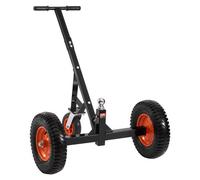 VEVOR Chariot de Remorque, Capacité de Charge de Languette 544 kg, Hauteur Réglable 460 mm 560 mm, Boule 50,8 mm, Pneus Pneumatiques 386 mm, Acier au Carbone, pour Déplacer Remorque de Camping-Car