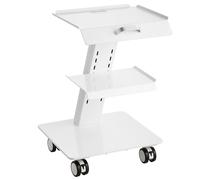 VEVOR Chariot de Service Chariot de Laboratoire Médical Inox 3 Niveaux 100 kg