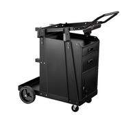 VEVOR Chariot de Soudage à 2 Tiroirs Chariot Poste à Souder Armoire Antivol Verrouillable Charge Statique 158 kg Roues 360° Chaînes Sécurité Stockage Réservoirs pour Soudeuse MIG TIG Coupeuse Plasma