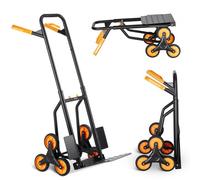 VEVOR Chariot Monte Escalier Diable Escalade Pliable Robuste 200 kg 6 Roues