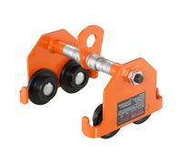 VEVOR Chariot Porte-palan Capacité de Charge 0,5 T Chariot à Poutre de Poussée Largeur Réglable 63,5-203,2 mm Chariot à Palan de Garage en Acier Allié avec Roues pour Poutres en I Droite et Courbée