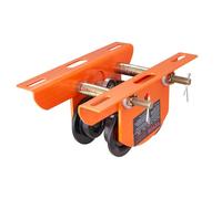 VEVOR Chariot Porte Palan Électrique Capacité Charge 0,5 T Chariot à Poutre Poussée Acier Allié Largeur Réglable 60-120 mm avec Roues pour Palan PA200 PA250 PA300 PA400 PA500 Poutre I Droite & Courbée