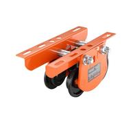 VEVOR Chariot Porte Palan Électrique Capacité Charge 1 T Chariot à Poutre Poussée Acier Allié Largeur Réglable 68-110 mm avec Roues pour Palan PA200 PA250 PA300 PA400 PA500 Poutre I Droite & Courbée