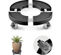 VEVOR Chariot pour poubelles, capacité de charge 200 kg, réglable de 38,1 à 57,1 cm, chariot robuste pour poubelles et plantes, chariot à roulettes polyvalent, noir