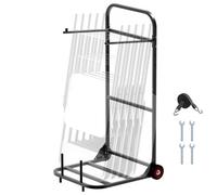VEVOR Chariot Support Porte Chaise Pliante pour 10 Chaises Charge 45kg à Pousser