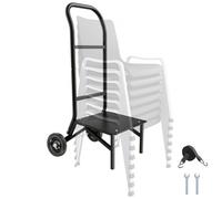 VEVOR Chariot Support Porte Chaise Pliante pour 10 Chaises Charge 68kg à Pousser