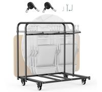 VEVOR Chariot Support Porte Chaise Pliante pour 5 Tables 14 Chaises 181 kg Roues