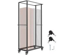 VEVOR Chariot Support Porte Chaise Pliante pour 60 Chaises 227 kg avec Roues