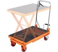 VEVOR Chariot table élévatrice hydraulique, charge 150 kg, ciseaux simples, hauteur levage 720 mm. Manutention.