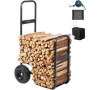 VEVOR Chariot Transport Bois Capacité 113,4kg 67x52x110cm Avec Roues et Housse Imperméable