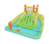 VEVOR Château Gonflable, Aire de Jeux Gonflable avec Double Toboggan Aquatique, Piscine, Mur d'Escalade, Canon à Eau, Mini Football, pour 3 à 4 Enfants de 3 à 8 Ans, 405x347x255 cm, Souffleur Inclus