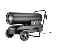 VEVOR Chauffage à Air Pulsé au Kérosène Diesel, 100000 BTU, Chauffage d'Appoint Portable, Contrôle du Thermostat, Réservoir 38 L, pour Maison, Chantier, Industrie, Ateliers, Intérieur, Extérieur, Noir