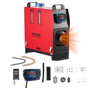 VEVOR Chauffage Diesel 12-24V 8KW, Réchauffeur d'Air Diesel Consommation 0,18-0,36 L/h, 0-40 ℃ Réglable, avec Télécommande et Interrupteur LCD Bleu, pour Camion Bateau Camping-car Remorque