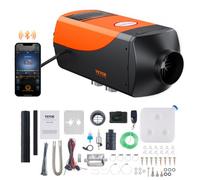 VEVOR Chauffage Diesel 12 V 5 kW Consommation 0,16-0,52 L/h Réchauffeur d'Air Diesel 8-36 ℃ Réglable 15-20 m² Contrôle Intelligente avec LCD Bluetooth Télécommande Réservoir 10 L pour Camion Bateau RV