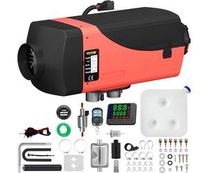 VEVOR Chauffage Diesel 12V 2KW Réchauffeur d'air diesel kit de réchauffeur d'air en aluminium carburateur en plastique pour voiture camions RV Croisières avec silencieux