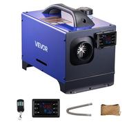 VEVOR Chauffage Diesel 8 kW DC 12 V/24 V, Réchauffeur d'Air Diesel pour Stationnement, Portable Tout-en-Un, avec Télécommande et Écran LCD, Réservoir de 5 L, pour Caravane Camion Camping-car, Bleu