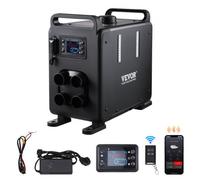 VEVOR Chauffage Diesel 5-8KW, Réchauffeur d'Air Diesel 12/24 V, Contrôle par App Bluetooth, Télécommande et Écran d'Affichage, Alarme CO, Portable et Vertical, Chauffage Rapide, pour Bateau Caravane